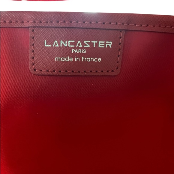 Lancaster Paris made in France large red nylon tote and Clutch Set almost new - Picture 4 of 5